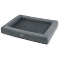 i.Pet Plush Cushion Bed, Large, Grey