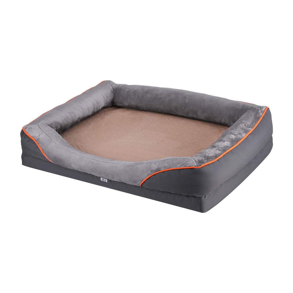 i.Pet Orthopedic Dog Bed, XL 120 cm, Grey