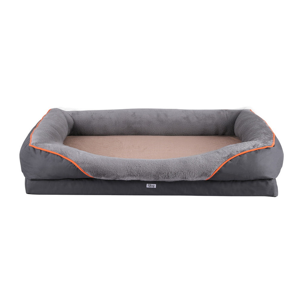 i.Pet Orthopedic Dog Bed, XL 120 cm, Grey