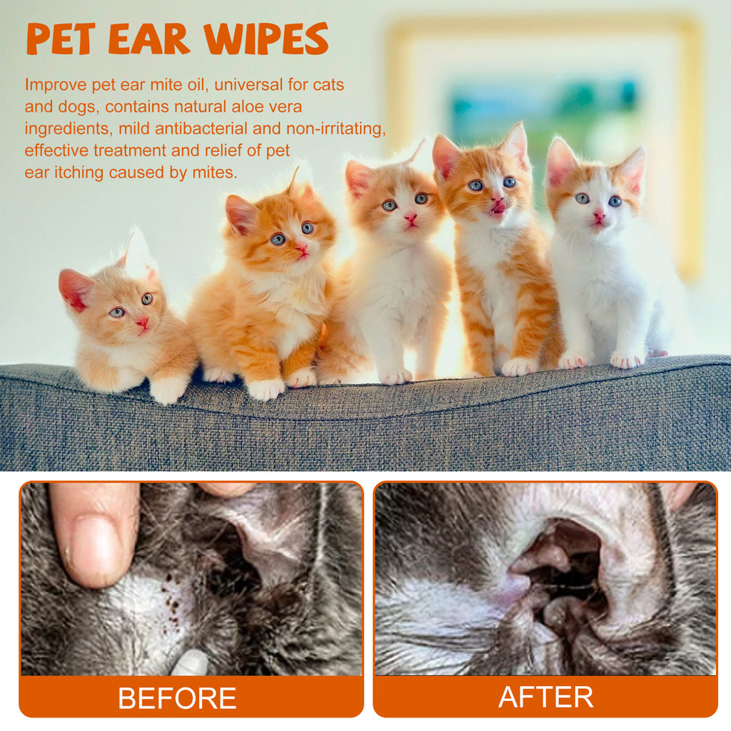 Yegbong Pet Ear Cleaning Wipes, 60 Pack