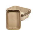 Disposable pulp cat litter tray on white, approximately 41 x 32 x 9.5 cm; sold as a pack of 10.