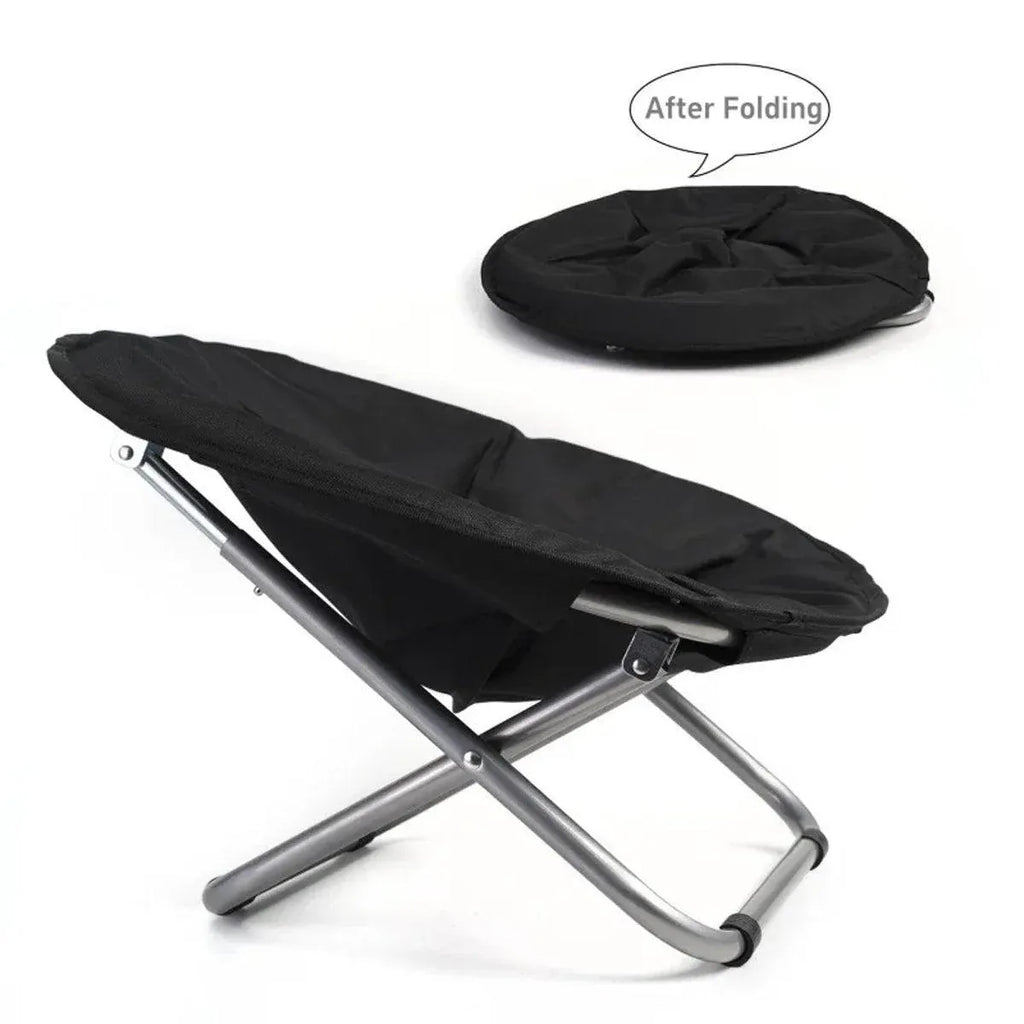 Folding Pet Bed Chair, Round, Grey