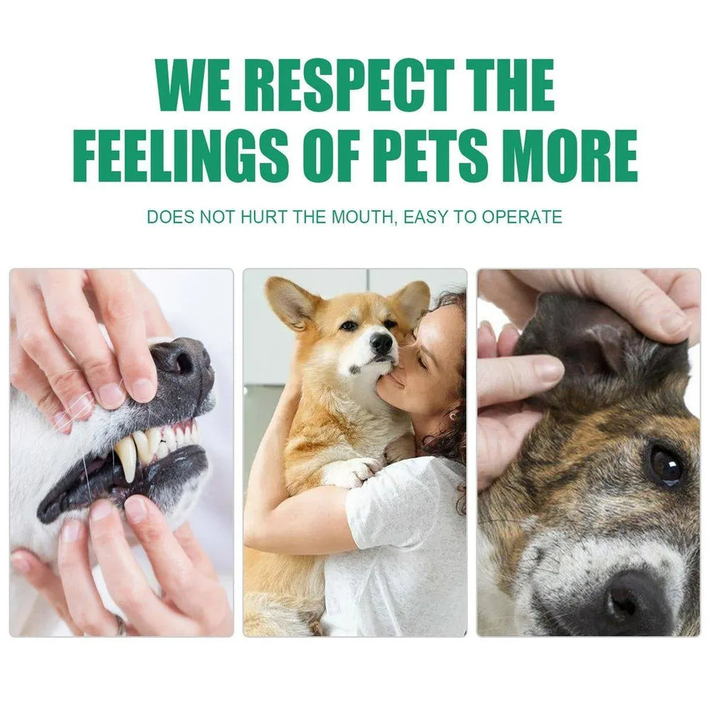 Pet Tooth Cleaning Finger Wipes, 20 Pack