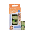 Original LIVINGTODAY waste-bag packaging and a roll on white; 60 bags, 4 rolls of 15.