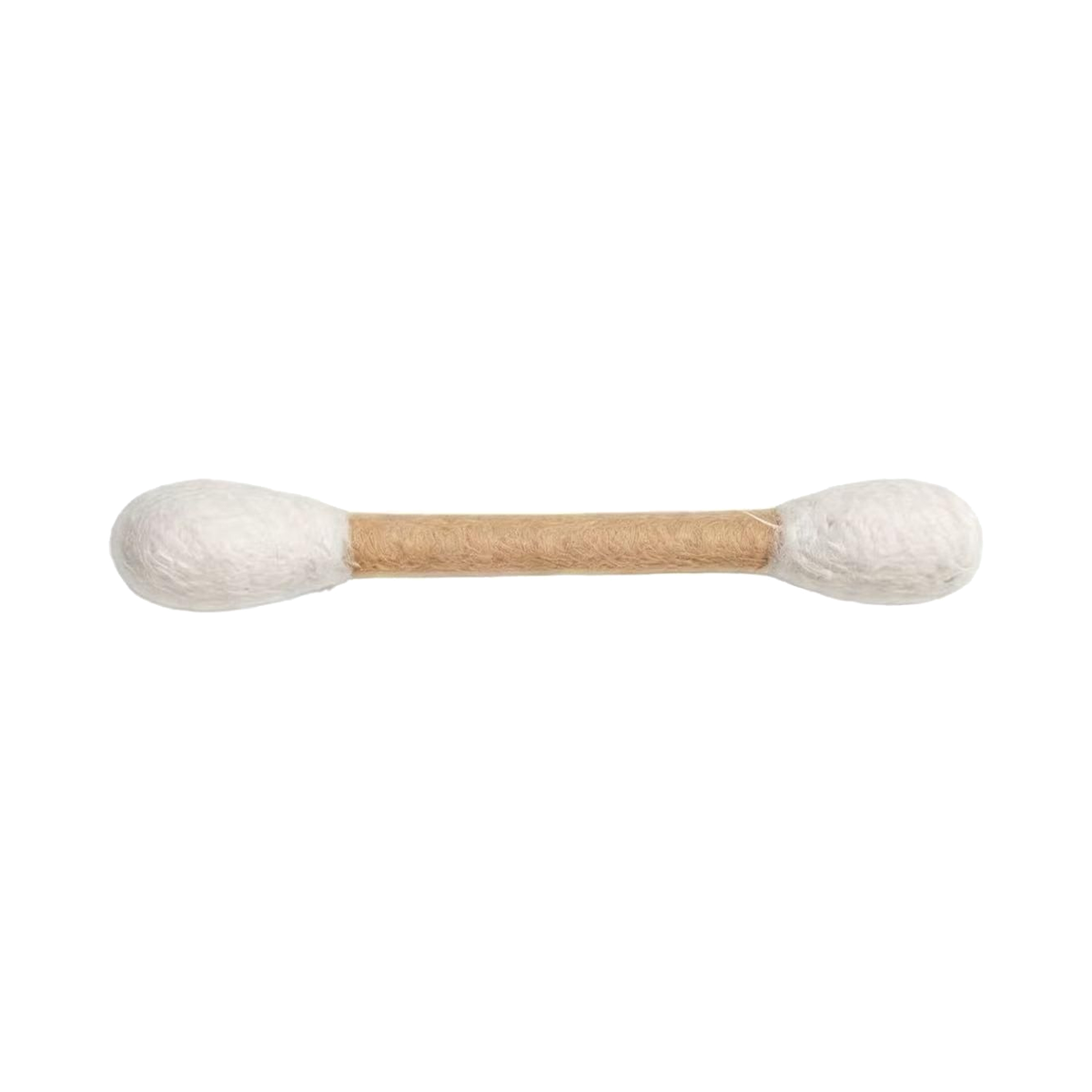 One cream-and-beige catnip toy stick on an ivory background; sold as a two-piece set.