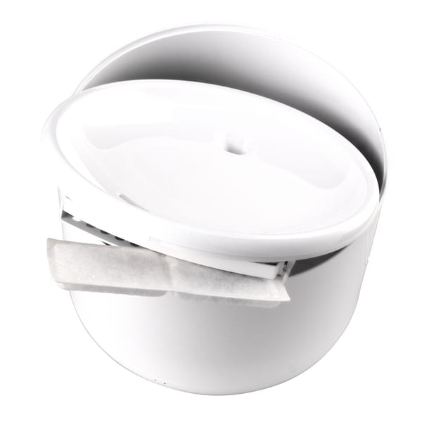 Compatibility illustration: Tech4Pets fountain shown for reference; fountain is not included. This product contains five replacement filters only.